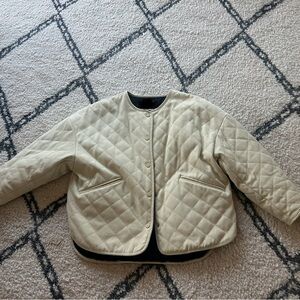 Yellow Quilted Jacket